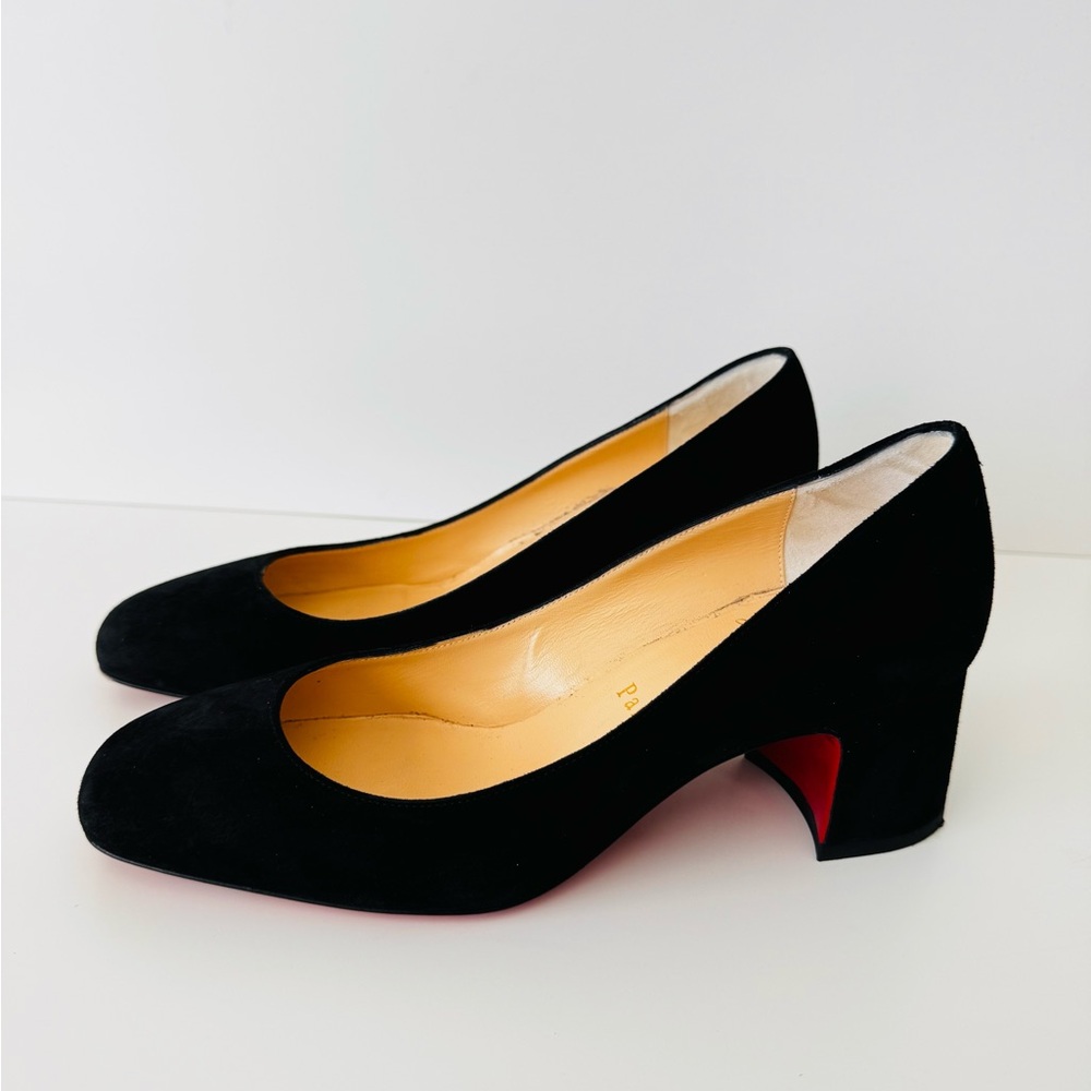 Christian Louboutin Black Heels with Red Sole